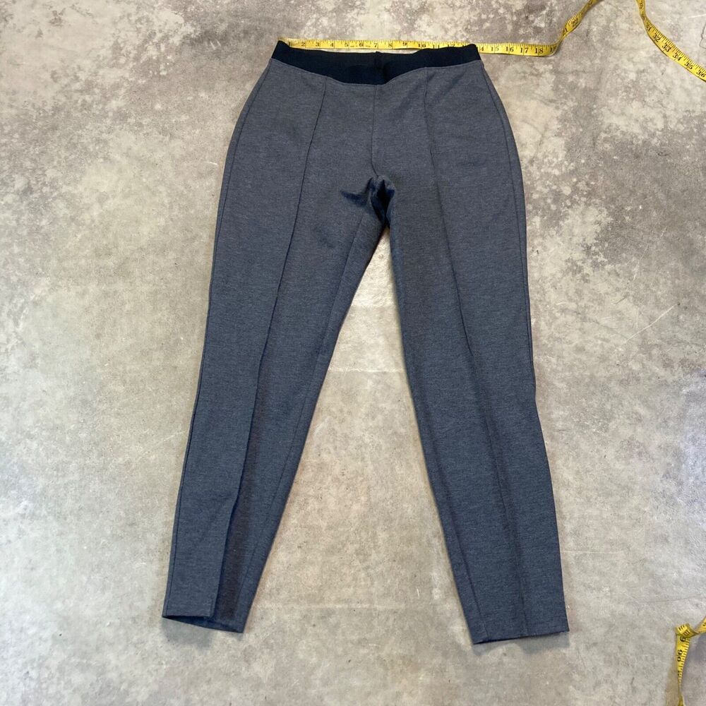 Banana Republic Pants Womens 10 Gray Ponte Knit Pull On Stretch Elastic Waist